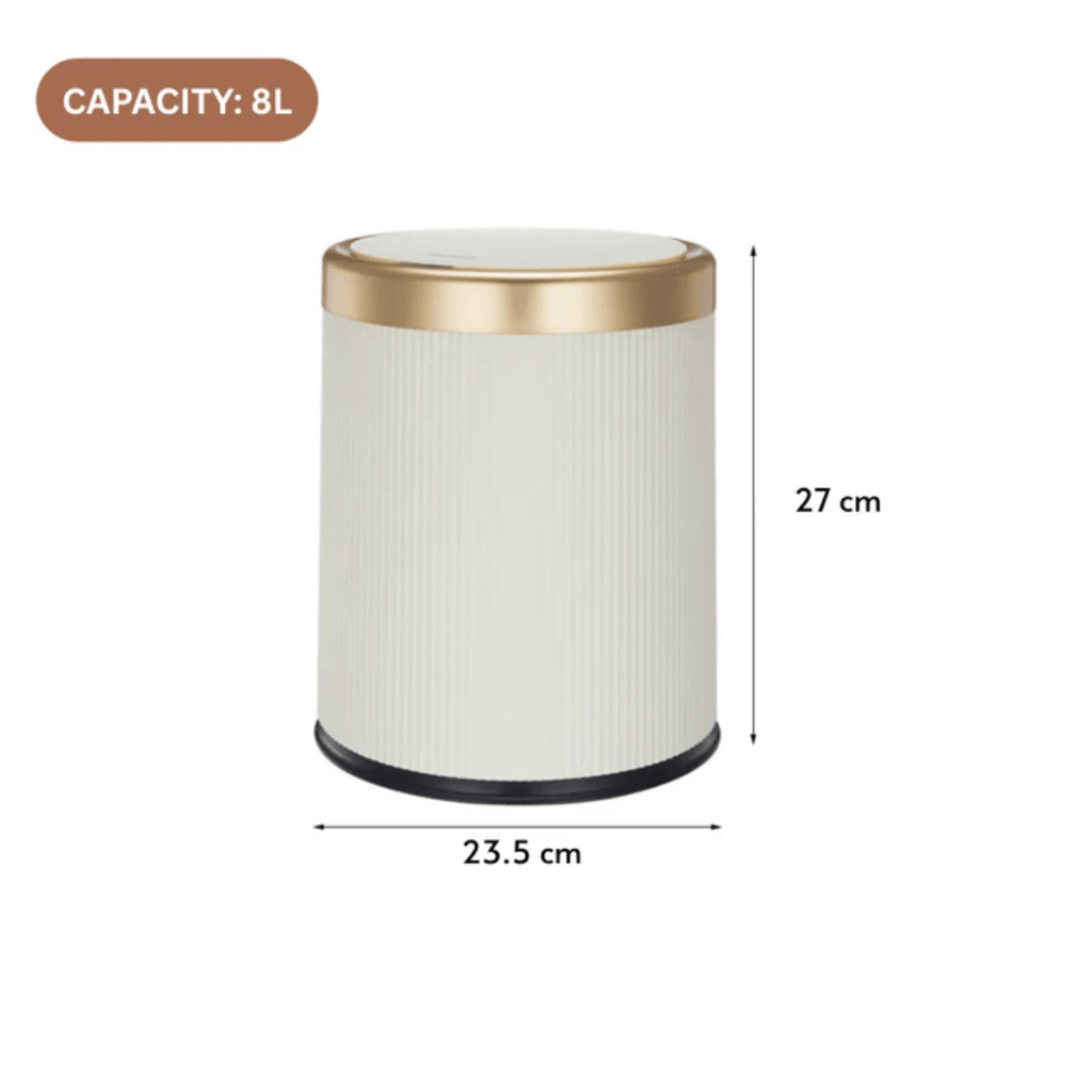 Smart Automatic Round Plastic Trash Can with Lid