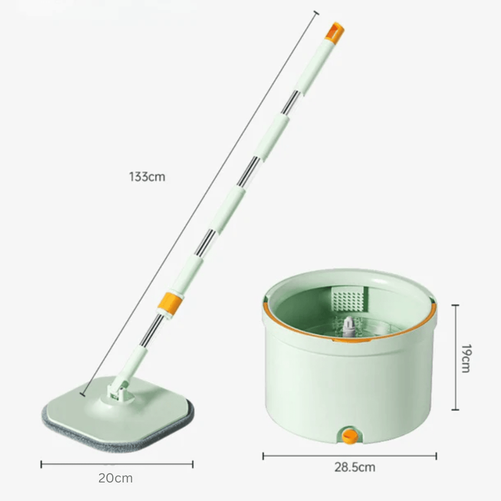Self-Cleaning Mop & Bucket System with Water Separation (133cm)