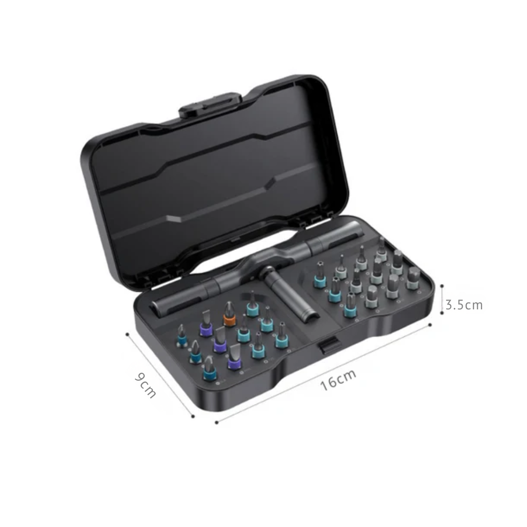 24 in 1 Multi-Purpose Ratchet Screwdriver Magnetic Bits Tool Set