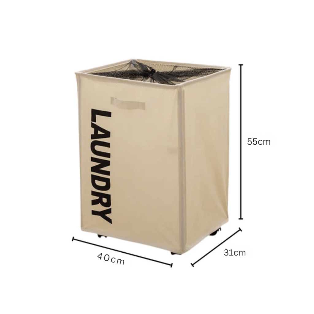 Rolling Laundry Basket with Wheels