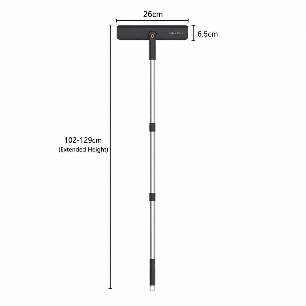 Multi-Functional 3-in-1 Telescopic Handle Glass Cleaning Tool