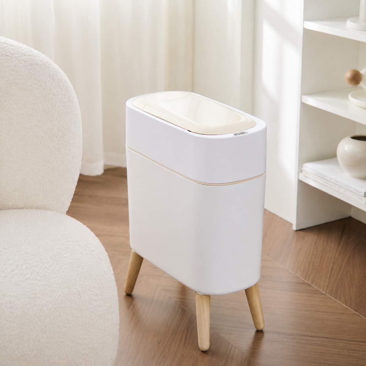 Smart Sensor Hands-Free Trash Can with Elevated Legs(10L)