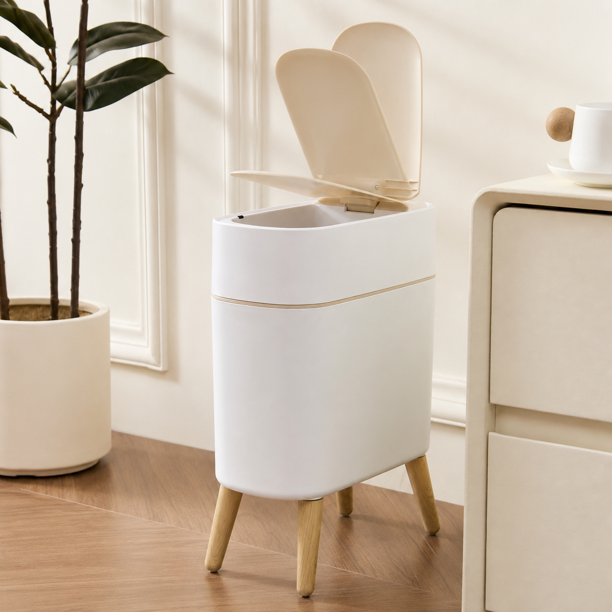 Smart Sensor Hands-Free Trash Can with Elevated Legs(10L)