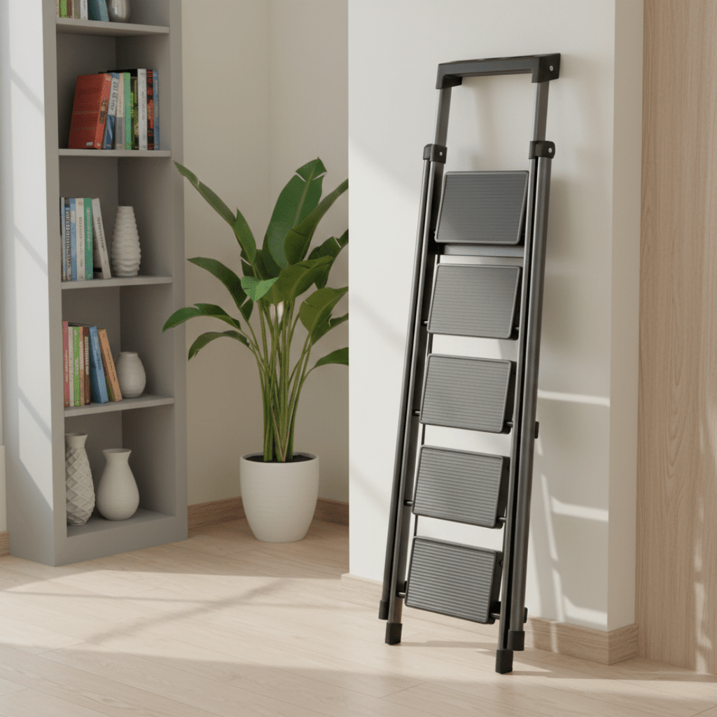 Heavy Duty Metal Folding Multi-Step Ladder