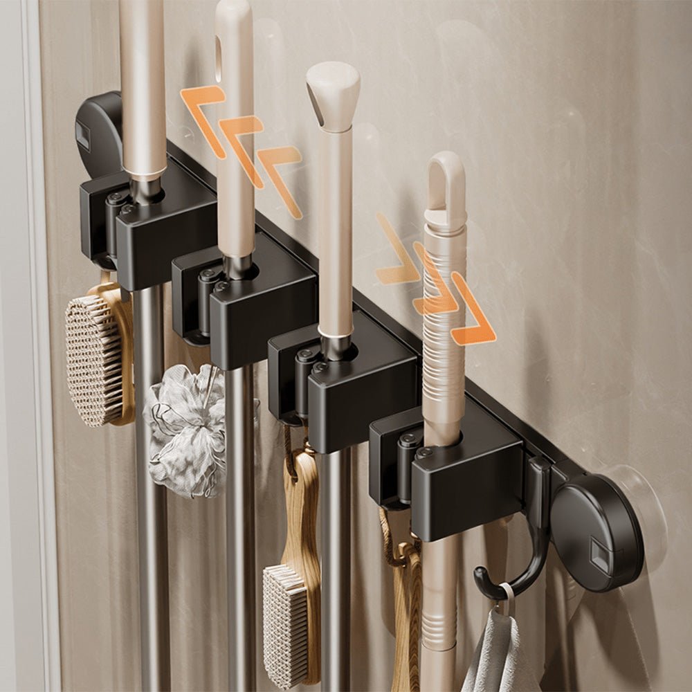Multi-Functional Wall-Mounted Aluminum Suction Cup Holder(52cm)