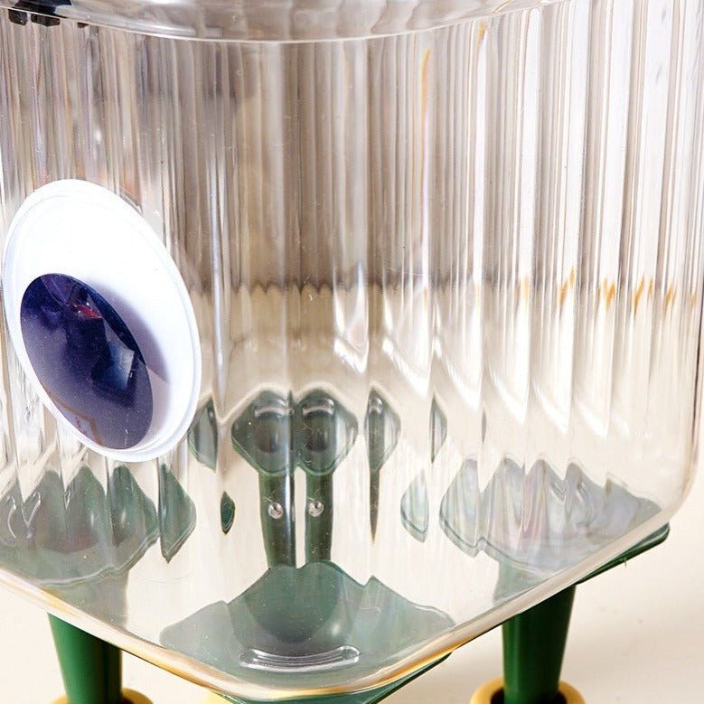 Cute Transparent Lid Trash Box