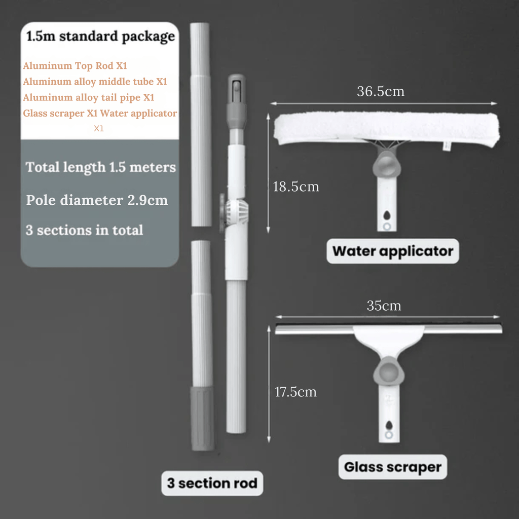 Flexi Clean Double-Sided Glass  Scraper