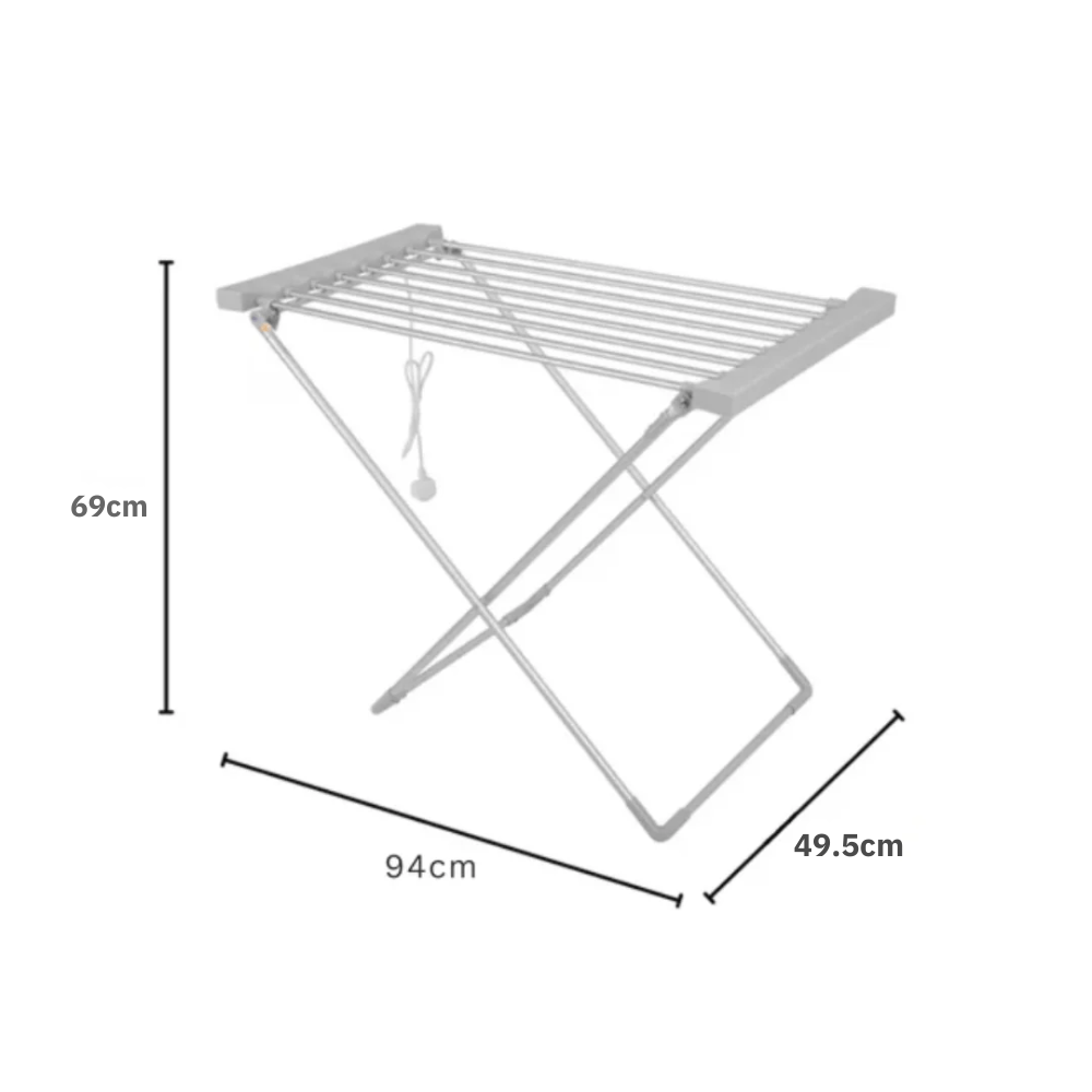 Portable Folding Electric Clothes Dryer Rack with Heating Function