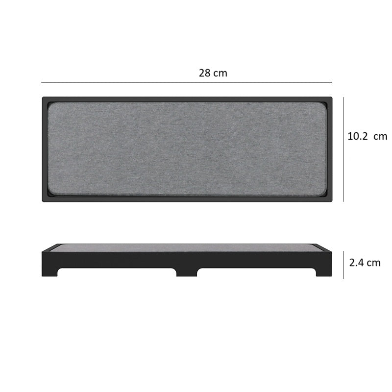 Silicone Diatom Mud Drying Tray with Fast-Absorb Sponge Rack(28 cm)