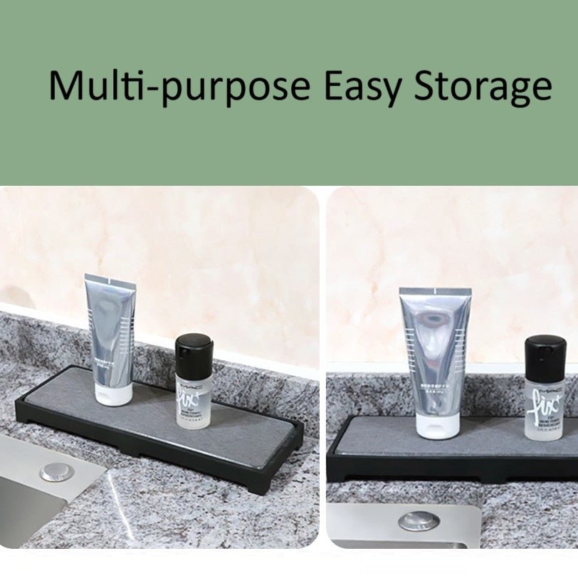 Silicone Diatom Mud Drying Tray with Fast-Absorb Sponge Rack(28 cm)