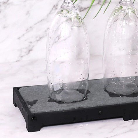 Silicone Diatom Mud Drying Tray with Fast-Absorb Sponge Rack(28 cm)