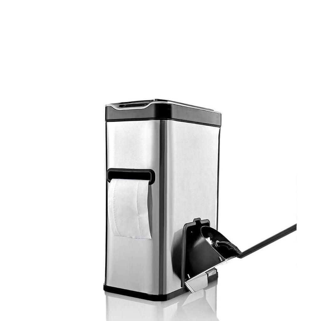 Smart 3-in-1 Bathroom Trash Can with Toilet Brush & Tissue Holder (7Litre)