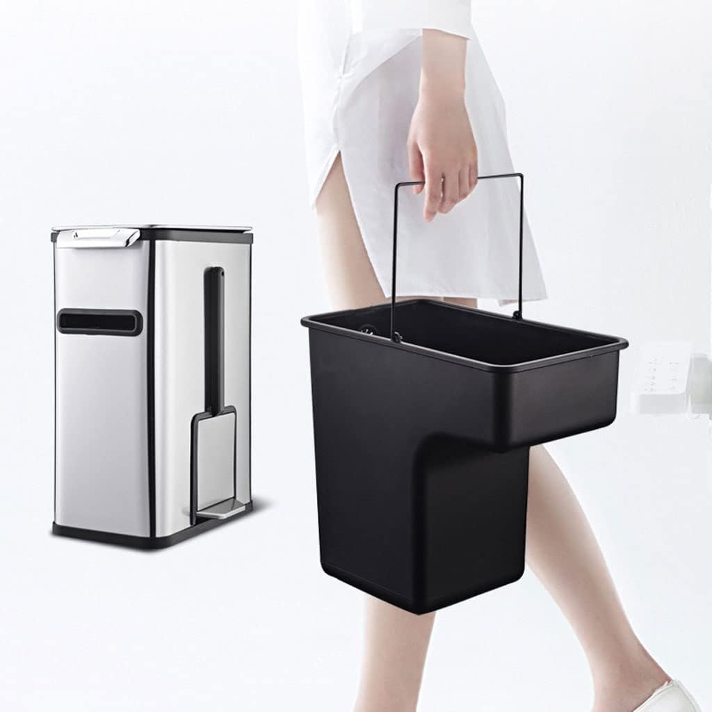 Smart 3-in-1 Bathroom Trash Can with Toilet Brush & Tissue Holder (7Litre)