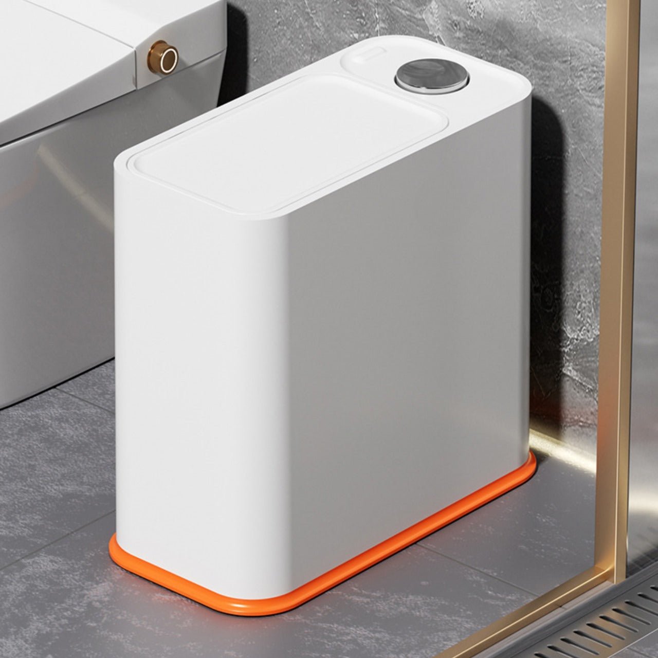 Large Capacity Simple Push Trash Can