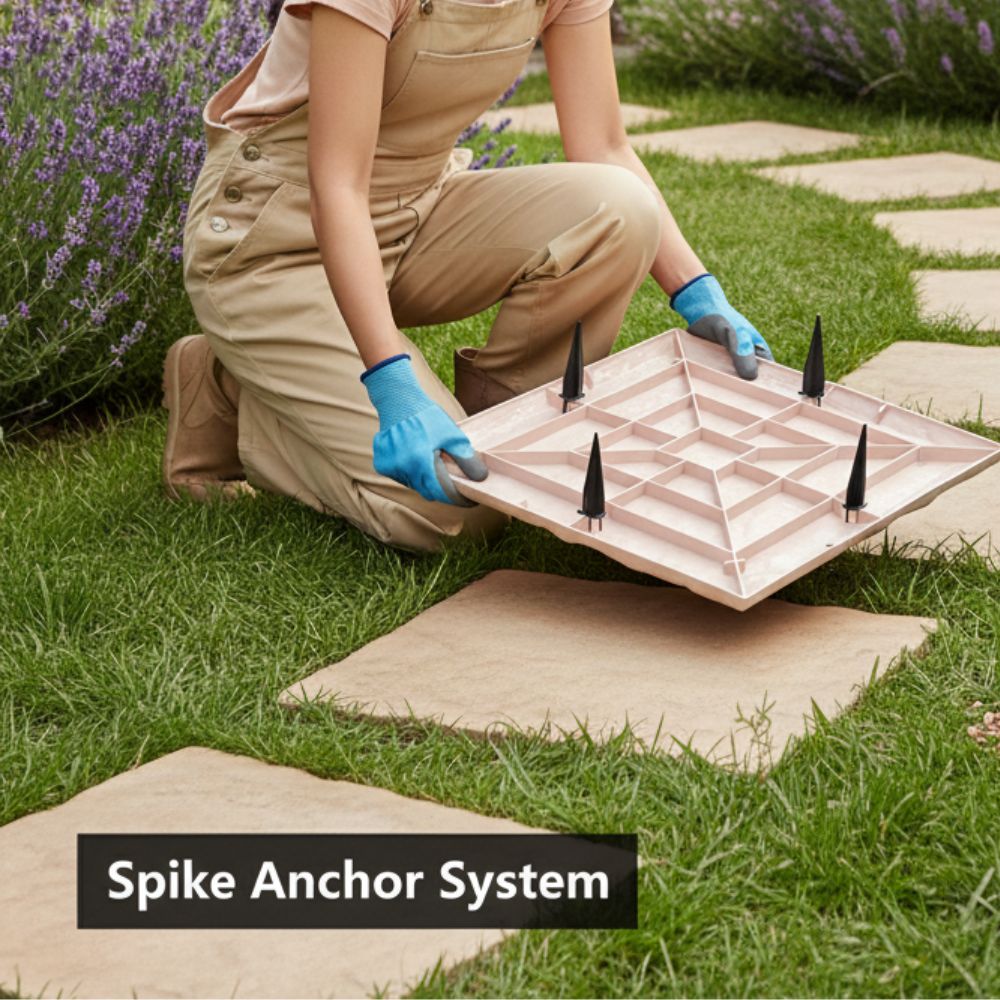 Outdoor Garden Stepping Stones – Anti-Slip Path Mats