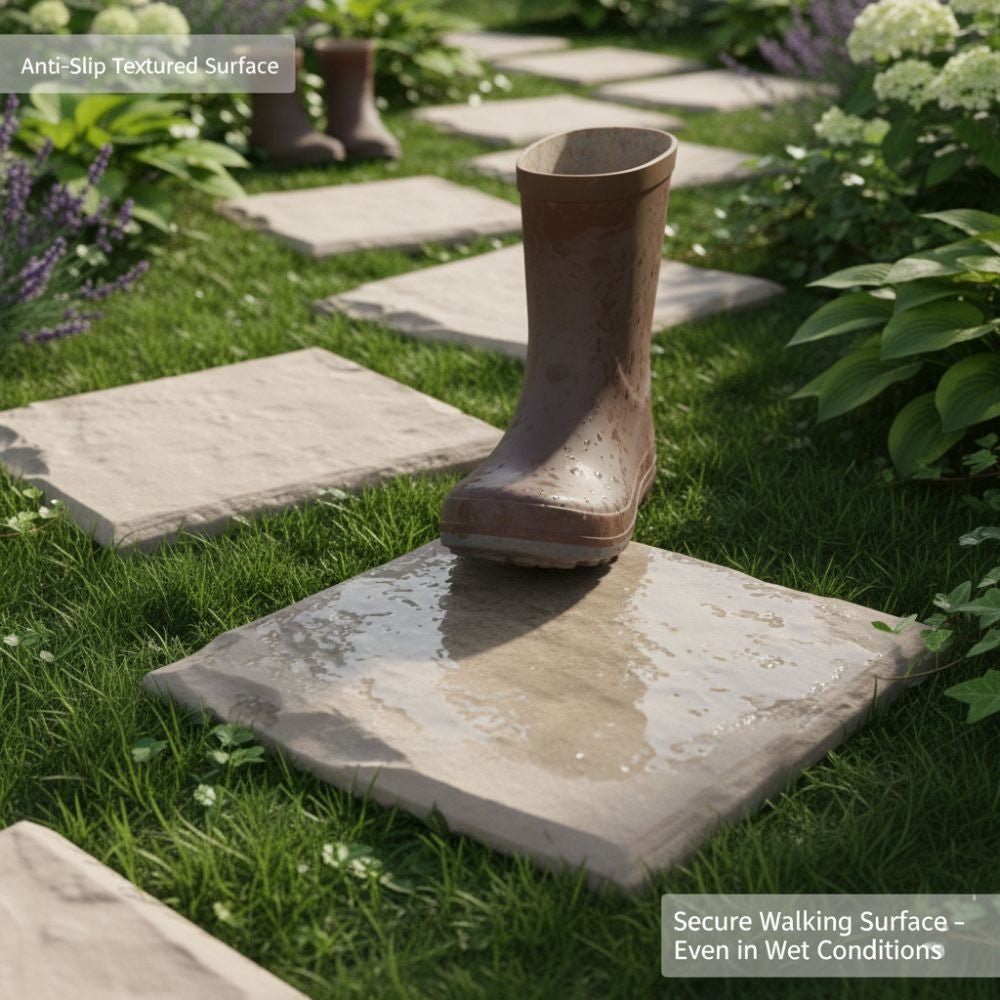 Outdoor Garden Stepping Stones – Anti-Slip Path Mats