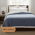 Double-Sided Plush Taffeta and Lamb Velvet Blanket