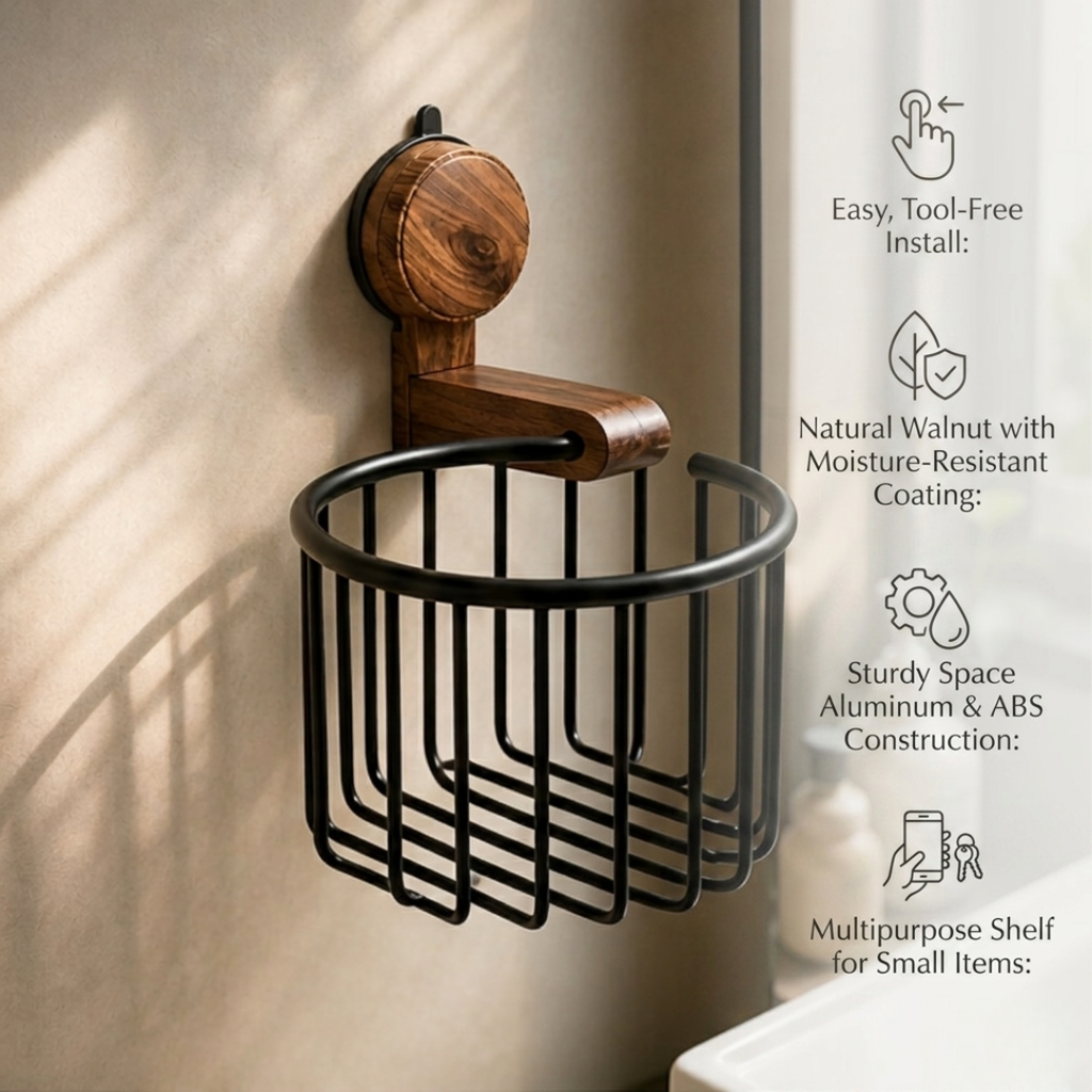 Toilet Paper Holder with Suction Cup